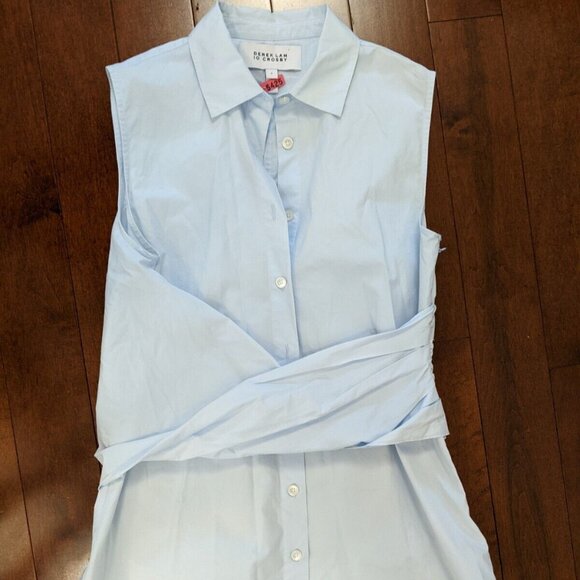 Derek Lam Crosby women's light blue sleeveless top in size 4 - Picture 1 of 8
